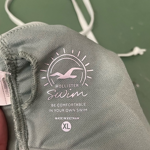 Green Wrap Swim Top - Picture 4 of 4